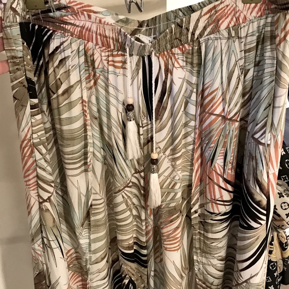 Sexy pants with a wrap around look.
